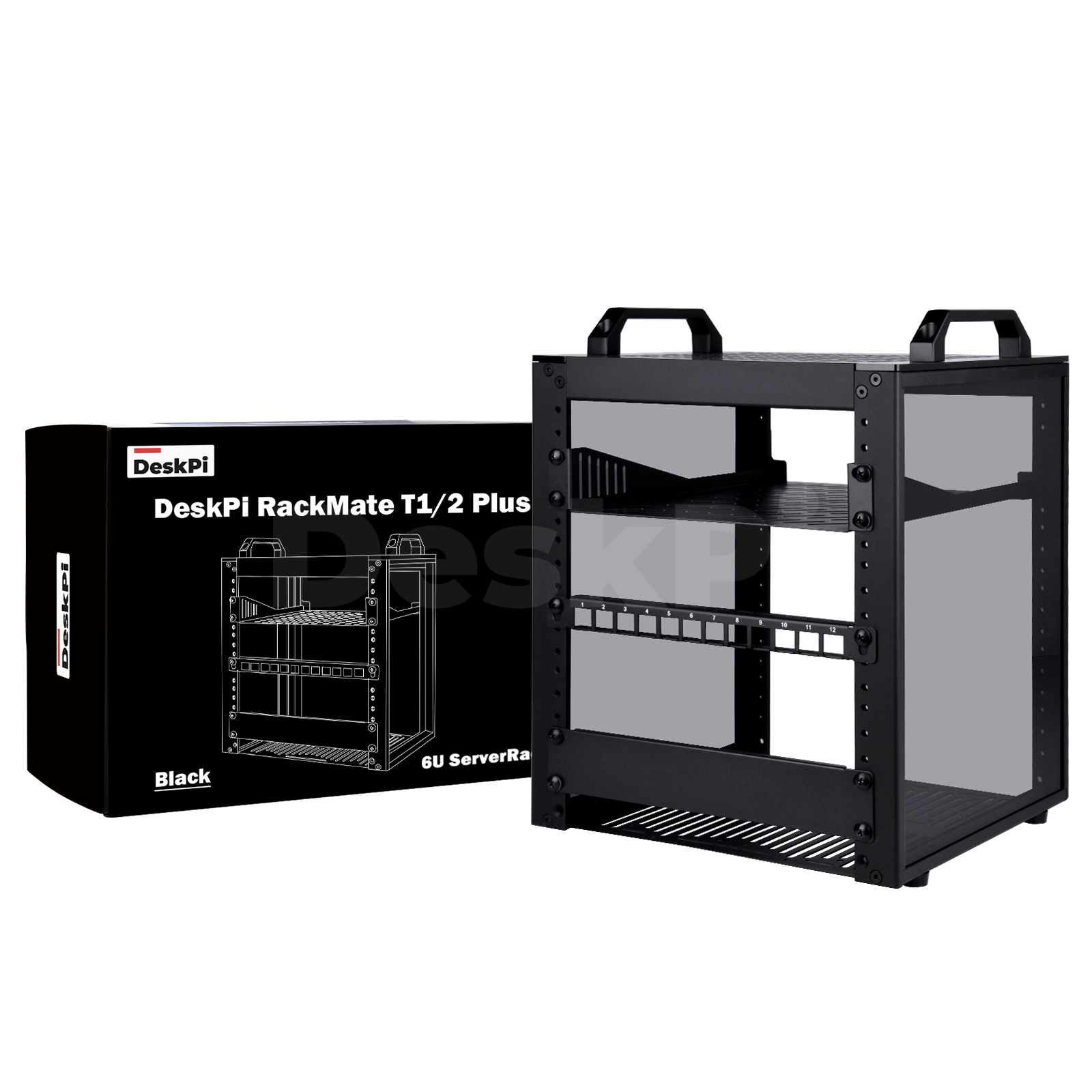 Deskpi Super6C - RackDesk RackMate T1/2 Plus, Gabinete de