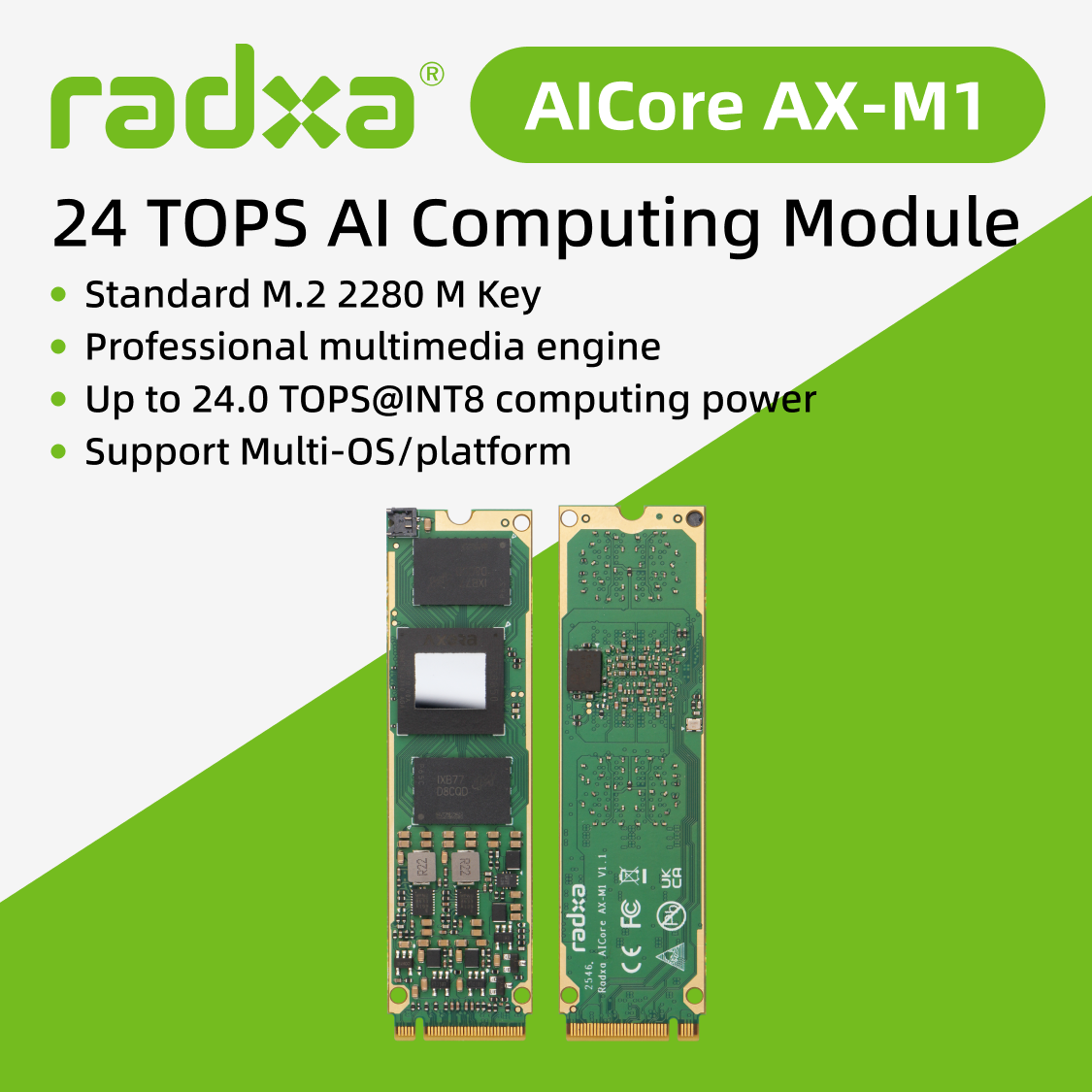 Deskpi Super6C - Radxa AICore AX-M1, Módulo de Aceleración